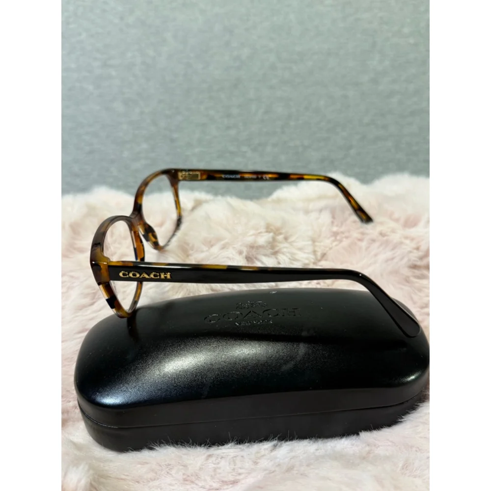 Women's Coach Eyeglasses Brown Tortoise Size 54-16-140